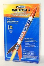 Vintage Estes Maxi Alpha 3 Flying Model Rocket Kit 1903 Skill Level 2 New picture
