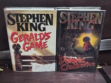Stephen King GERALD'S GAME & DOLORES CLAIBORNE 1992 Eclipse 1st/1st HCDJ LN picture