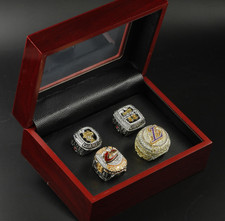 4 PCS LeBron James Championship Rings Set With Box 2012 2013 2016 2020 picture
