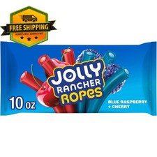Jolly Rancher Ropes Blue Raspberry and Cherry Flavored Candy – 10 oz Bag picture