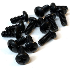 (100) 6-32 X 5/16 Phillips Pan Machine Screw Black Oxide 6/32 X 5/16 picture