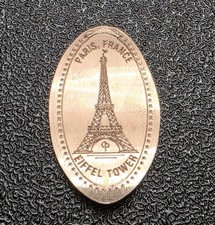 Eiffeil Tower Paris France Pressed Penny Elongated Coin picture