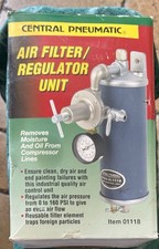 NOS Air Control Unit Filter & Regulator Central Pneumatic Model #01118 1/4” Size picture