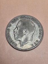 1923 King George V Hreat Britain 1/2 Crown Silver Coin picture