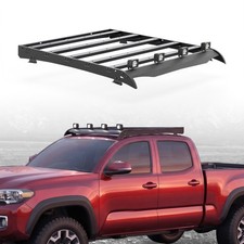 330LBS Roof Rack Cargo Luggage Carrier For 05-23 Toyota Tacoma Double Cab w/ Led picture