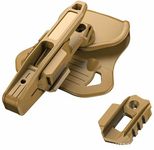 Polymer PA66 Holster for Glock 9mm SW40 .357 Models with Rail Mount TAN picture