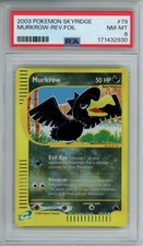 2003 Pokemon PSA 8 Murkrow Reverse Foil - 79/144 Skyridge NM-MINT picture