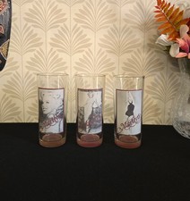 Set of 3 Marilyn Monroe Highball Glasses – Bernard of Hollywood – Vintage 6.25