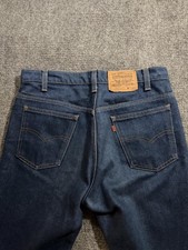 Vintage Levis 20516 Jeans Mens 34x32 Blue Dark Wash Regular Straight orange USA picture