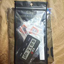 5.11 Tactical Morale Patch Black Gray Plastic 3 x 1.25in 5.11 Logo Employee only picture