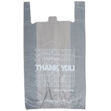 Bags Extra Large 18 x 8x 32 Gray ThankYou 0.7Mil Plastic Grocery Shopping Bags picture