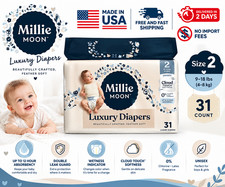 Millie Moon Luxury Diapers Size 2 – 31 Count – 9-18 lbs picture