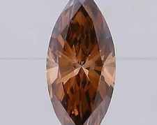 CERTIFIED 2.07Ct Earth-Mined Natural Diamond Brown marquise cut LOOSE VVS1/13 mm picture