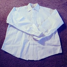 Vintage Brooks Brothers Makers White Dress Shirt 17.5 Cotton Made in USA Office picture
