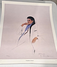 VINTAGE 1991 DANA TIGER SIGNED PRINT FREEDOM TO CHOOSE 568/650 UNFRAMED picture