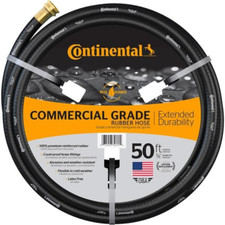NEW Durable Commercial Grade Rubber Black Water Hose 5/8in Dia x 50ft picture