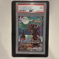 Umbreon VMAX 215/203 Evolving Skies Secret Rare Alt Art Holo PSA 9 picture