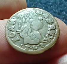 Poland Lithuania 1600 - 1660 TLB SOLI Coin. Off Center Strike  picture