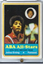 1973 - 1974 JULIUS ERVING # 240 ALL STAR ABA BASKETBALL SCARCE CARD picture