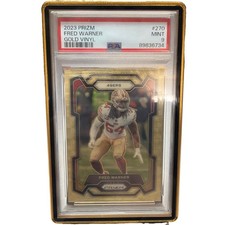2023 PANINI PRIZM #270 FRED WARNER GOLD VINYL 4/5 PSA 9 49ers picture