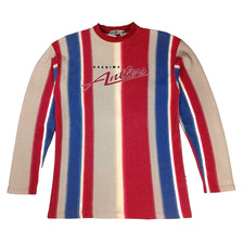 RARE Vintage 90s Kashima Antlers Long Sleeve Sweatshirt Striped J-League Free picture