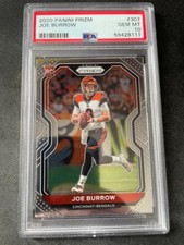 2020 Panini Prizm JOE BURROW RC #307 PSA 10💎Rookie Card🔥🔥🔥 BENGALS GEM MINT picture