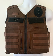 SAFARILAND Bothell Oregon City Armor Plate Carrier Front Open Medium Brown Molle picture