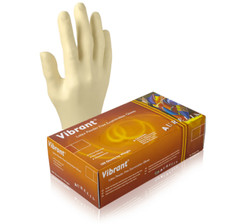 White Latex Exam Gloves, Small S, Aurelia Vibrant 5.5 mil (Case of 1000) picture