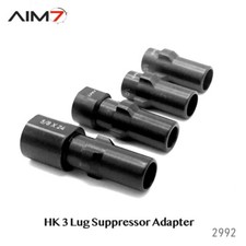 Aim7 3-Lug Muzzle Device Adapter 1/2x28, 1/2x36, 5/8x24, M135.1LH Tri-Lug picture