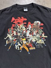 Vintage 2002 Naruto Sasuke Jiraiya Kakashi Cast T Shirt Anime Large Shonen jump picture