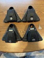 Yakima Q Towers  #00124 Set Of 4 Black Q Towers - With Locks ,key picture