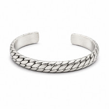 Silver Oval Pattern Bracelet picture