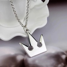 Brand New Kingdom Hearts Sora's Crown Necklace - Chain & Metal Pendant picture