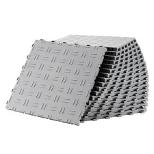 Uimoso Garage Tiles Interlocking 12x12 in 50 Pack Garage Flooring Tiles Silver picture