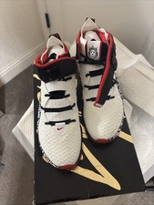 LeBron XVII FP CT6047 100 White/University Red-Black Nike Men’s Size 8 NIB picture