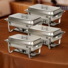 Alpha Living Chafing Dish 4 Pack Stainless Steel Buffet Warmer picture