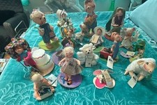 Collection of Assorted Vintage Annalee Mobilitee Posable Dolls and Figurines picture