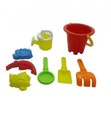 6 Piece Summer Fun Children's Kid's Mini Toy Beach/Sandbox Tool Play Set | NEW | picture