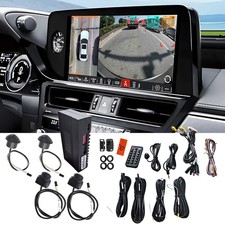 Car AI 360° Panoramic Bird View Camera 3D Surround DVR 1080P Parking System picture