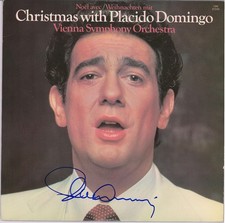 Placido Domingo Signed Christmas With Placido Domingo Album Cover - PSA/DNA COA picture