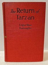 The Return of Tarzan by Edgar Rice Burroughs, 1915, HB, Missing Dust Cover Good  picture