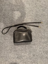 Coach Vintage 90's Lunchbox Black Leather Hand & Shoulder Crossbody Bag 9991 picture