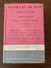 FLOWERS OF EVIL Baudelaire George Dillon 1st Edition HCDJ 1936 Les Fleurs du Mal picture