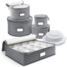 China Storage Containers Quilted 5 Piece Set Chinaware Dinnerware Storage Case picture