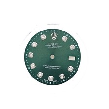 Rolex 36mm Custom Green Dial Natural Diamond Dial for Date just Quickset 36mm picture