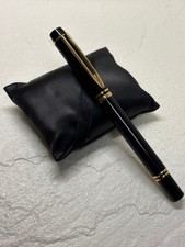 Waterman Le Man 100 Fountain Pen Black Gold 18K Nib Japan picture