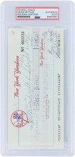 Graig Nettles New York Yankees Signed Check from April 29, 1971 - PSA 84855691 picture