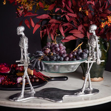 New Pottery Barn Skeleton Serving Bowl picture