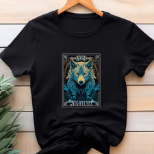 Nighteyes Tarot Shirt, Robin Hobb, Farseer Trilogy, Royal Assassin, Nighteyes TS picture