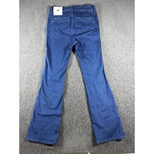 Ann Taylor The Boot Mid Rise Bootcut Jeans Dark Wash Blue Petite 4P NWT picture